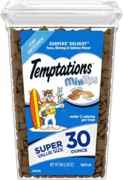 Temptations 10160879 1 Mixups Cat Treats, Surfers’ Delight, 30 Oz. Tub