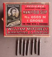 7x RARE WILLIAM MITCHELL MANIFOLD #505 DIP PEN NIBS+CALLIGRAPHY+DRAW+JOURNALS+