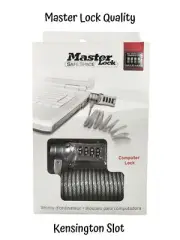 Master Lock Safe Space Laptop Notebook PC Cable Security Anti Theft Combination