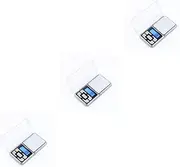 3pcs Jewelry Scale Pocket Precision Scales Digital Scale Digital Pocket Scale Digital Jewelry Scale 0.1g Grams Scale Molds Hand Jewelry Dish Tray Palm Scale Mini Travel/4611 (Color : As Shownx3pcs,