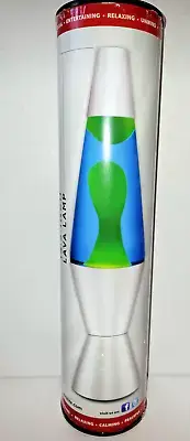 Lava Lite 2124 Lava Lamp Classic Silver Base Blue Liquid NEW in Original Box