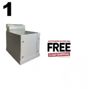 1 CheckOutStore White Stamp & Die Craft Storage Pocket Box Large **1-3 DAYS