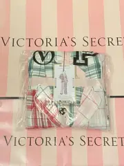 NEW Victoria’s Secret Flannel Pajama Set Pj’s 2 Piece Pink Green Red Plaid S S/L