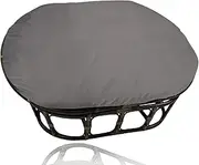 Double Papasan Chair Cushion Covers Only, Outdoor Indoor Splash Proof, Easy Clean, Machine Washable Removable Zipper Double Papasan Cushion Covers,Dark Gray,67 * 47in