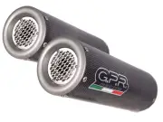 GPR Exhaust Ducati Monster 696 2008-2014 M3 Poppy Double Slip-on with DB Killers