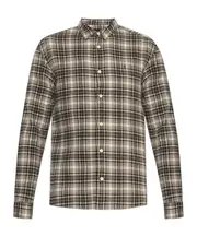 Allsaints Classic Plaid Button-Up Shirt Nude
