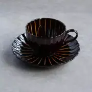 KANEKO KOHYO GIYAMAN Coffee Cup & Saucer Brown