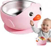 Baby Bowls with Suction,Cartoon Kids Food Dispenser - Non-Slip Cute Baby-Led Weaning Bowls for Travel Feeding Picnic Kindergarten Snack Time Outdoor Meals First Solids