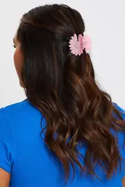 H Pink Claw Clip