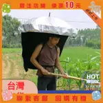 【白小白】戶外作業傘 披風遮陽傘 雨傘 太陽傘 防曬傘 可背式 遮陽傘 擺攤戶外釣魚傘釣傘採茶傘背傘神器&ANN423