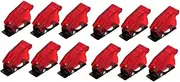 Mobestech 2sets Small Safety Switch Covers Iron Plastic Protection Covers 6pcs*2