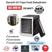 Devanti Food Dehydrator Fruit Meat Dryer Beef Jerky Dehydrators Machine 10 Tray