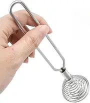Stainless Steel Spring Coil Whisk Wire Whip Cream Egg Beater Gravy Cream Hand Mixer Kitchen Tool Accessories For Mixing, Blending, Beating, Stirring, Cooking