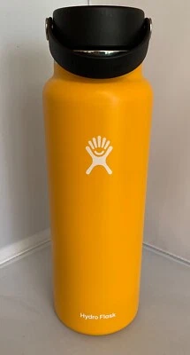 Hydro Flask 40oz Wide Mouth Bottle STARFISH yellow gold NEW with Defect nalgene