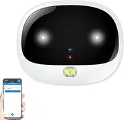 Rechargeable Wireless Dog Fence Collar, Realtime Tracking, Waterproof Pet Locator, Pet Containment System with Smart LED Light, Low Battery Alarm, for Small to Medium Pet Dogs(White)