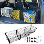 3 Pockets Pouch Trunk Organizer Mesh Cargo Net Fit For SUBARU OUTBACK 2000-2023