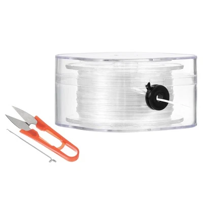 55Yard Flat Stretchy Bracelet String 0.8mm Elastic Beading Cord White