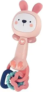 Light Up Rattles Toys,Musical Rattles Teether Toy Cartoon Animals Design | Sensory Chew Toy Educational Learning Toys for 6+ Months Boy Girl Toddler