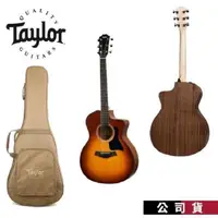 在飛比找PChome24h購物優惠-民謠吉他 Taylor 114CE SB 夕陽漸層色 電木吉