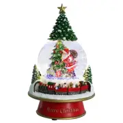 Bdor Christmas Snow Globe - Santa & Christmas Tree & Train, Snow Globe with M...