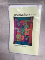 Arlene Walsh Designs Quilt Pattern Roadwalkers Colorful Birds Wall Hang 28 x 40”