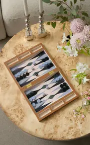 [Printworks] Lacquered Backgammon Game Set