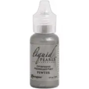 Ranger Liquid Pearls Dimensional Pearlescent Paint .5oz, Pewter
