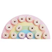 NEW Ginger Ray Pastel Party Rainbow Donut Wall By Spotlight