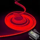 Red Neon LED Strip Lights，5M 12V DC 600 SMD2835 LEDs Waterproof Rope Light fo...