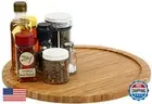 YBM HOME Bamboo Wooden Non-Skid Spinner for Kitchen, Pantry, Fridge, Cupboard