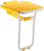 Shower Seats,Shower Stool Shower Stool Bath Stool Bathroom Seat,Folding Wall-Mounted Auxiliary Bathroom Bearing Weight 200Kg Bath Chair Apply to Elderly,Senior,Handicap Disabled,Ye