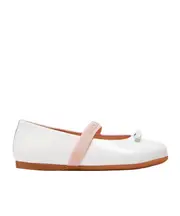 Dolce Gabbana Kids Bow Embellished Ballet Flats IT26,IT24 white