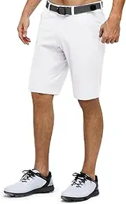 33,000ft Men's Golf Shorts Dry Fit, 11" Lightweight Quick Dry Golf Stretch Bermuda Shorts Performance Casual Shorts with Pockets for Golf Travelling and Working