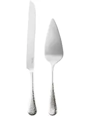 [Robert Welch] Honeybourne 2 Piece Cake Serving Set Gift Boxed in Silver