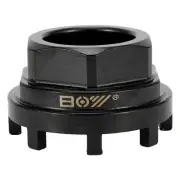 Bottom Bracket Parts Cartridge Tool Axis Black Lock Bicycle 8 Notch Carbon Steel