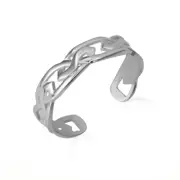 .925 Sterling Silver Celtic Trinity Toe Ring