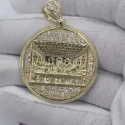 10k Gold Last Supper Pendant, Bail fit Up to 6.0mm Real Gold Brand New