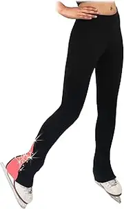 [ChloeNoel] PS883P Contract Elite Polartec Spiral Fleece Figure Skating Pants with Crystals