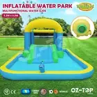 Inflatable Water Park Castle Kids Water Slide Jumping Splash Pool Toy 5.3x3.2m