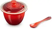 [Le Creuset] Indian Condiment Jar w/Spoon 180ml Red