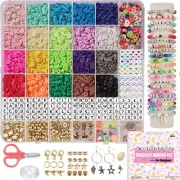 Bracelet Making Kit for Beginner 5000Pcs Preppy Polymer Friendship Bracelet M...