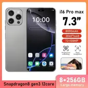 4G Android Smartphone 7.3inch Dual SIM Mobile Phone Unlocked 8GB+256GB With 72+108MP Camera Color Grey