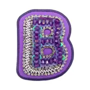 Stoney Clover Lane Acai Purple Embellished Letter Patches