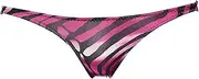 La-pomme(ラ ポーム) La Paume 723018 Bikini Shorts, Animal, Zebra, Print, No Hagi, Shallow Rise, Ultra Small, Micro Mini, Thong, Amazon Exclusive, Rapome Brand, Made in Japan