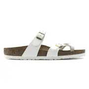 Birkenstock Mayari Birko-Flor Patent Sandals - Regular - White