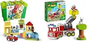 DUPLO® Rescue Fire Engine 10969 Building Toy (21 Pieces) & LEGO® DUPLO® Classic Deluxe Brick Box 10914 Building Toy (85 Pieces)