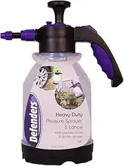 Defenders Heavy Duty Pressure Sprayer & Lance – 15L, Garden Use with Weed Killer, Pesticides, Fertiliser, Home Use for Watering/Misting Plants and Cleaning