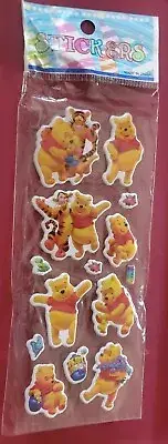 5 WINNIE THE POOH Bear + Tigger Puffy Kids Stickers Sheet + FREE GIFT FAST SHIP