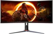 AOC CU34G2XP 34 Inch UW-QHD Curved Screen LED Gaming Monitor, 180HZ Refresh Rate, 1.4 DisplayPort