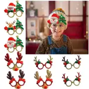 Christmas Glasses Props Attractive Exquisite Workmanship Plastic Decoration